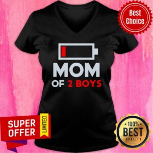 Alternative view of Premium Low Mom Of 2 Boys Shirt