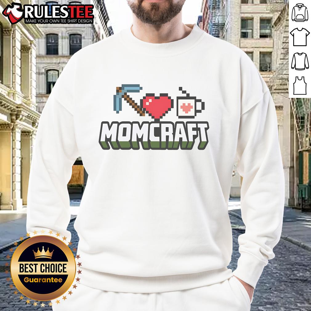 Funny Momcraft Mother's Day Gamer Minecraft T-Shirt - Image 5