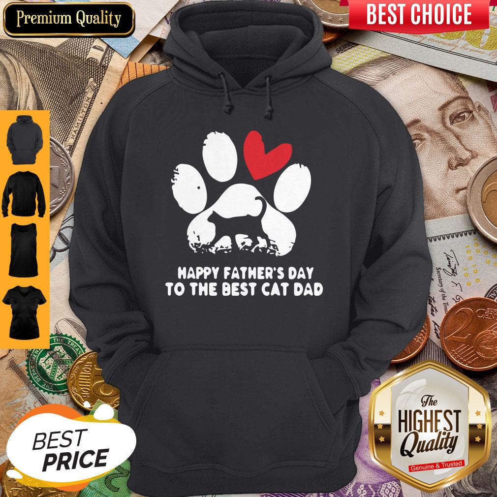 Happy Fathers Day To The Best Cat Dad Shirt - Image 4