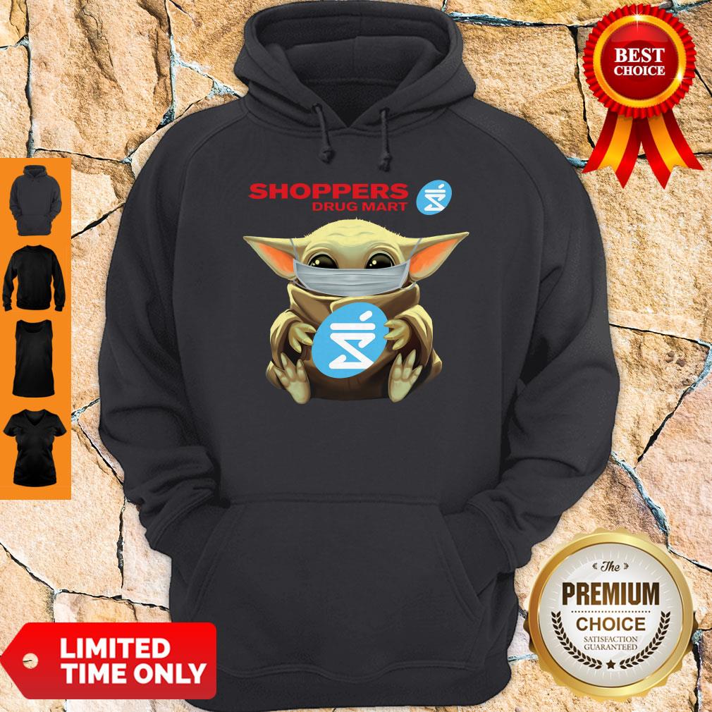 Star Wars Baby Yoda Hug Shoppers Drug Mart Mask Covid-19 Shirt - Image 2