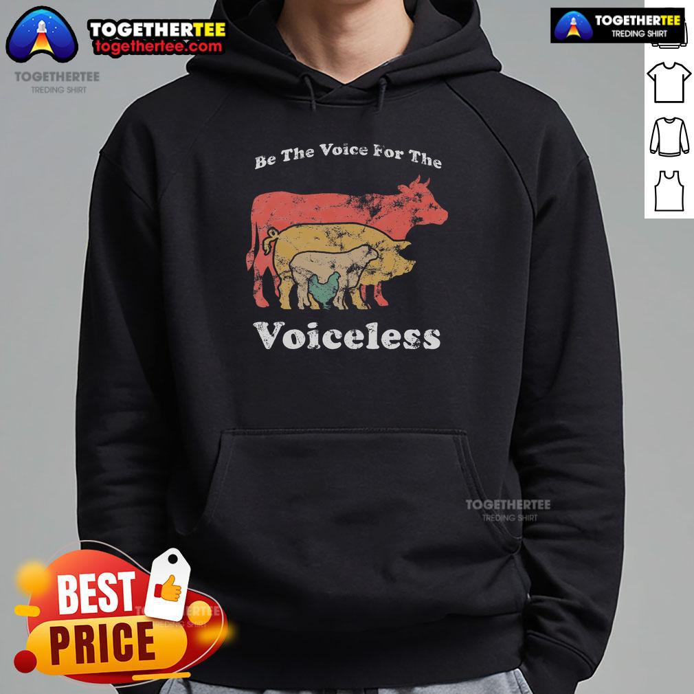 Top Be The Voice For The Voiceless Animal Welfare Vegan T-Shirt - Image 2