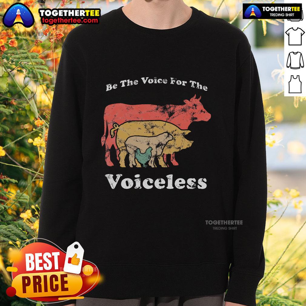 Top Be The Voice For The Voiceless Animal Welfare Vegan T-Shirt - Image 5
