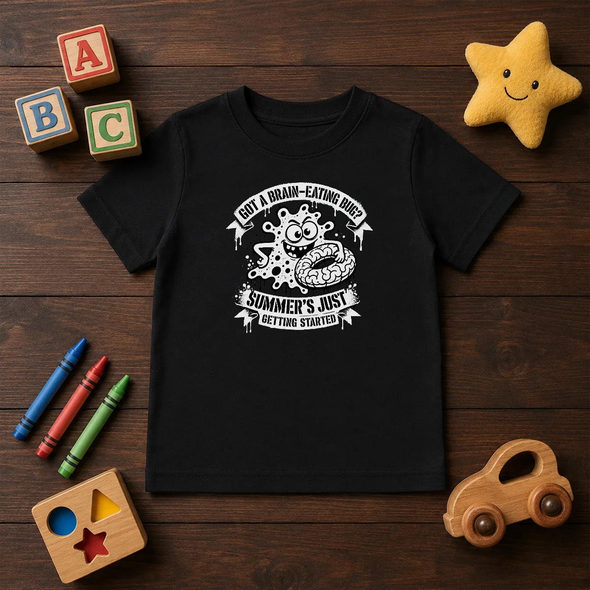 Good Brain Eating Bug Summer Stencil Shirt - Image 9