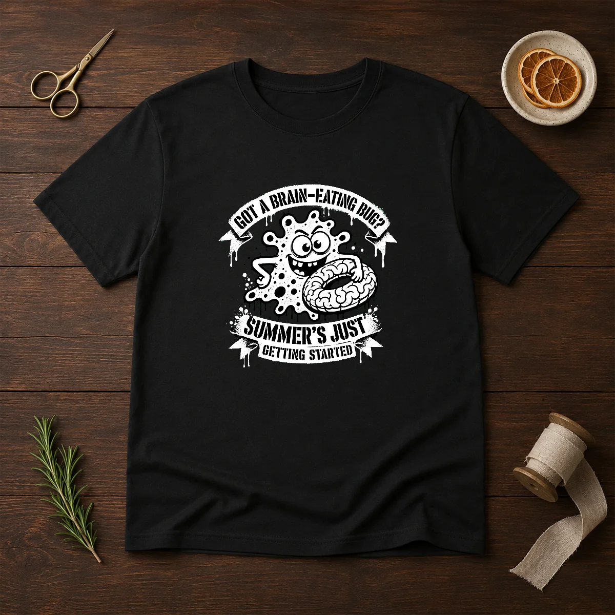 Good Brain Eating Bug Summer Stencil Shirt
