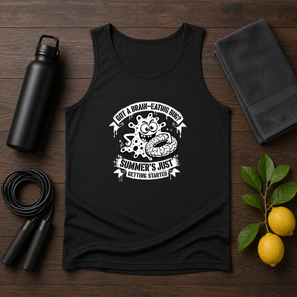 Good Brain Eating Bug Summer Stencil Shirt - Image 3