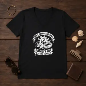 Alternative view of Good Brain Eating Bug Summer Stencil Shirt