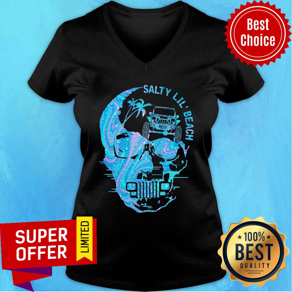 Nice Skull Salty Lil Beach Shirt - Image 3