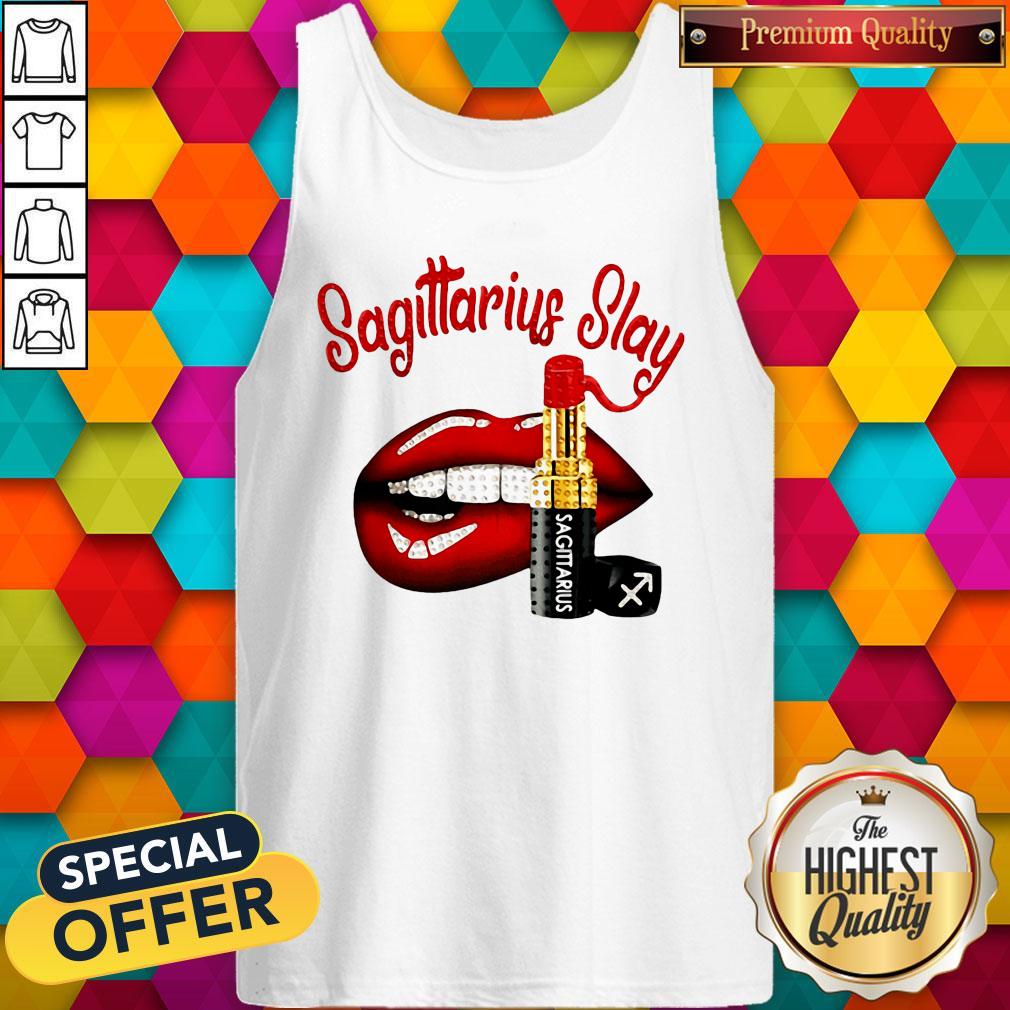 Top Sagittarius Slay Lips Shirt - Image 3