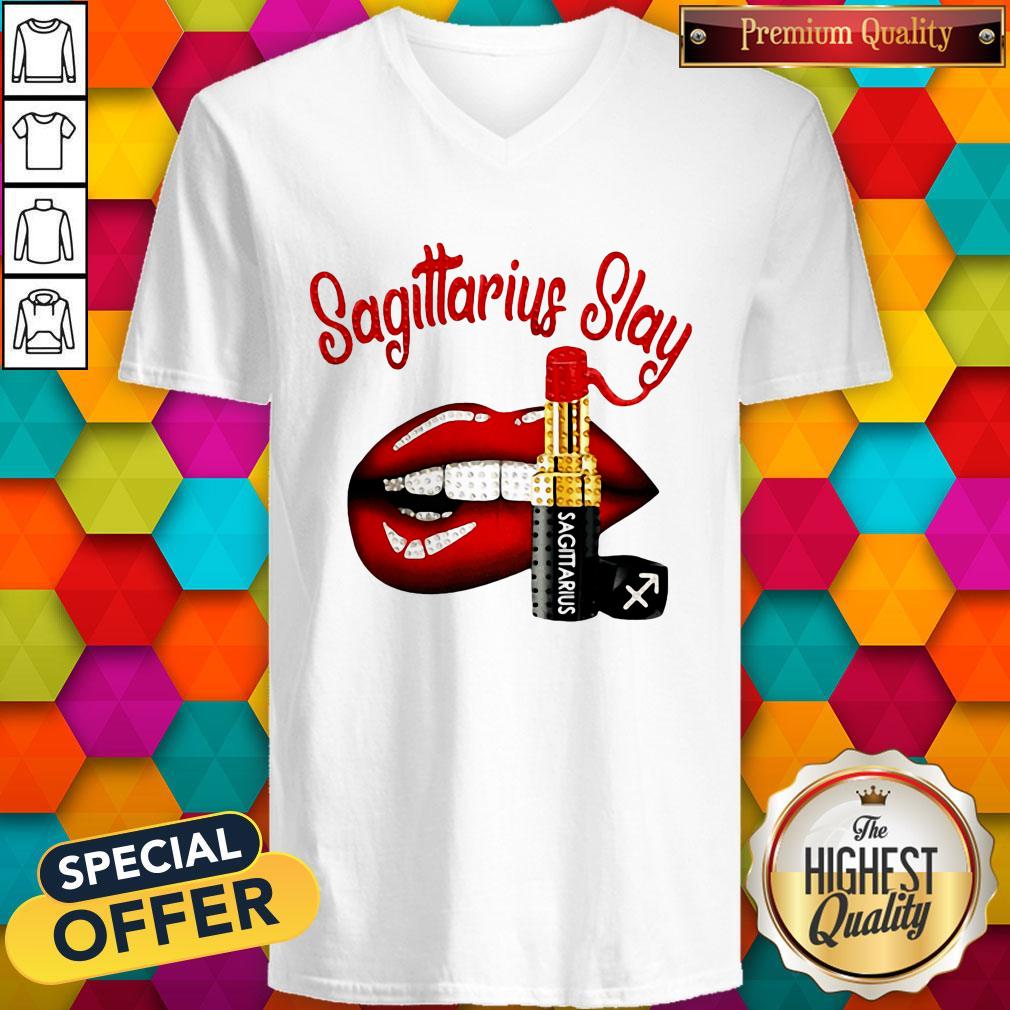 Top Sagittarius Slay Lips Shirt - Image 2