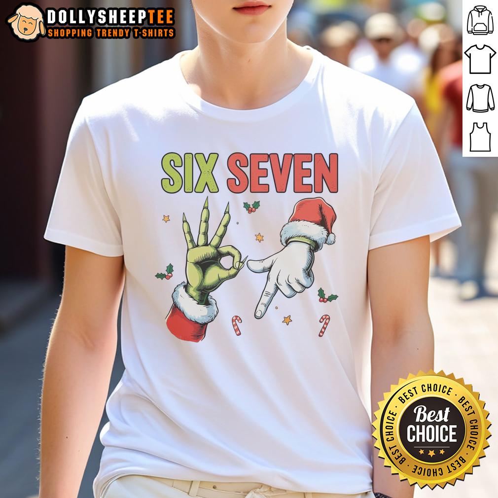 Nice Six Seven 6 7 67 Meme Christmas Xmas T-Shirt