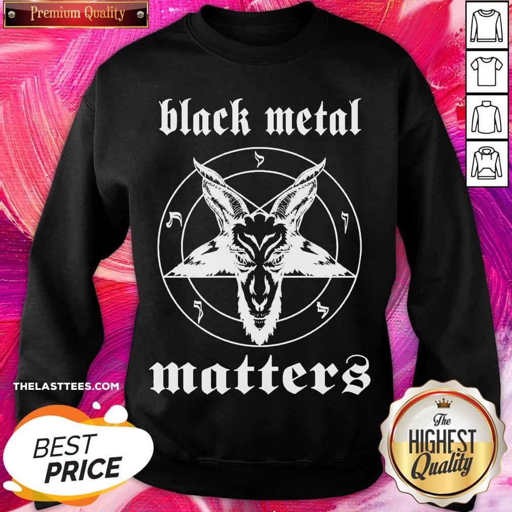 So Cute Goat Black Metal Matters Shirt - Image 4