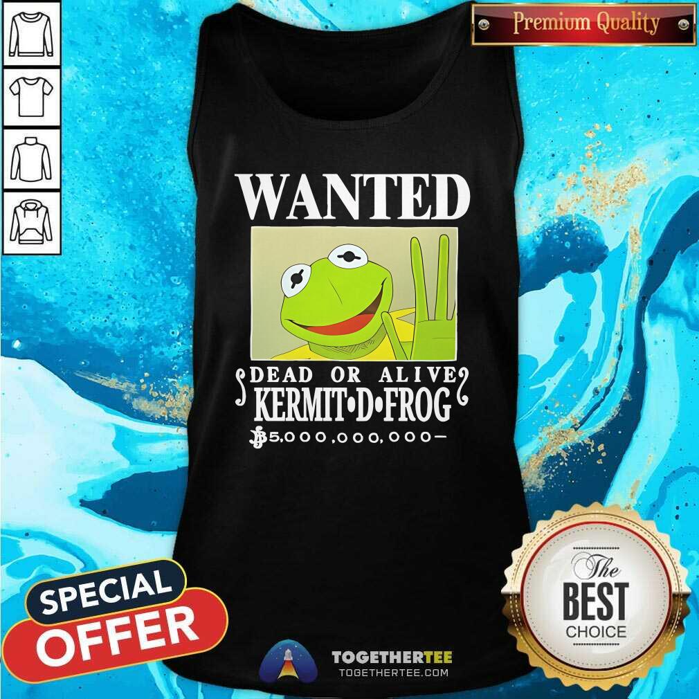 Good Wanted Dead Or Alive Kermit D. Frog T-Shirt - Image 3
