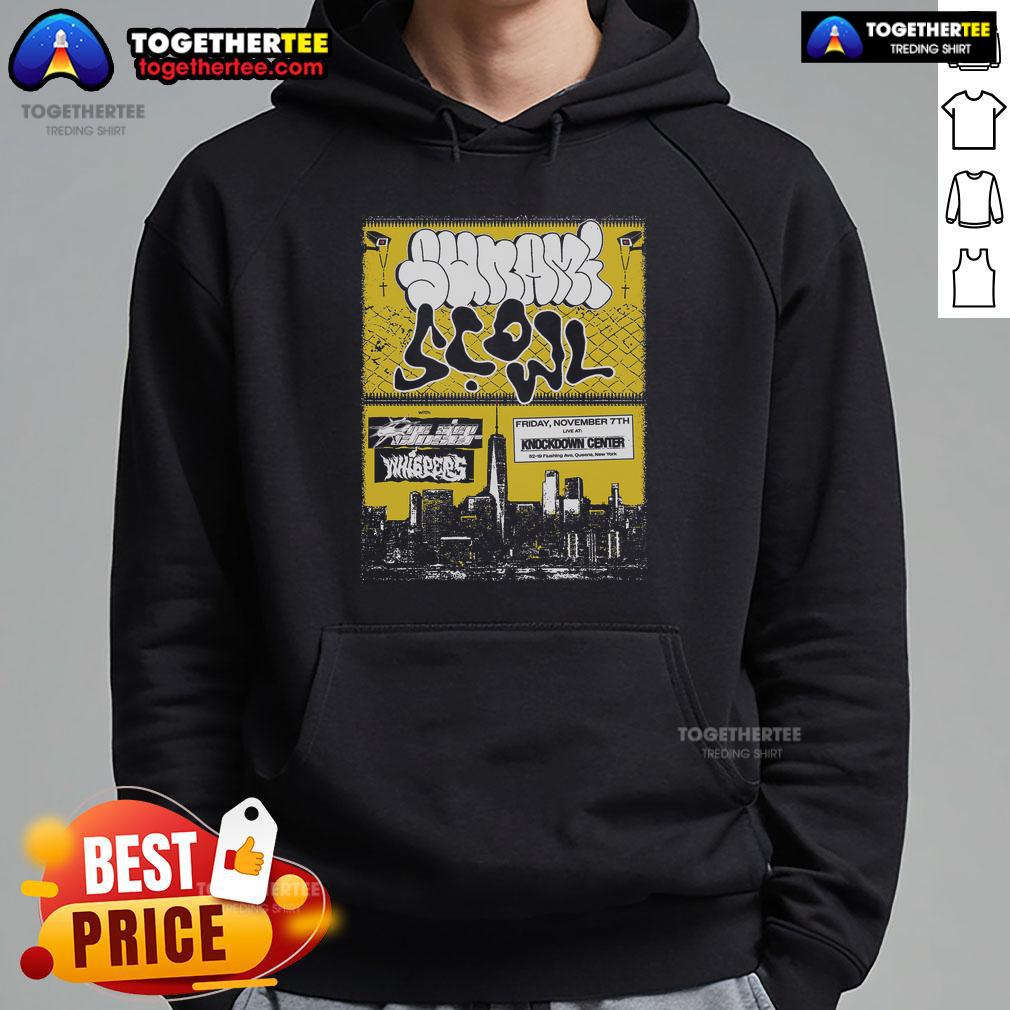 Official Sunami Scowl Queens New York November 7 2025 Poster T-Shirt - Image 2