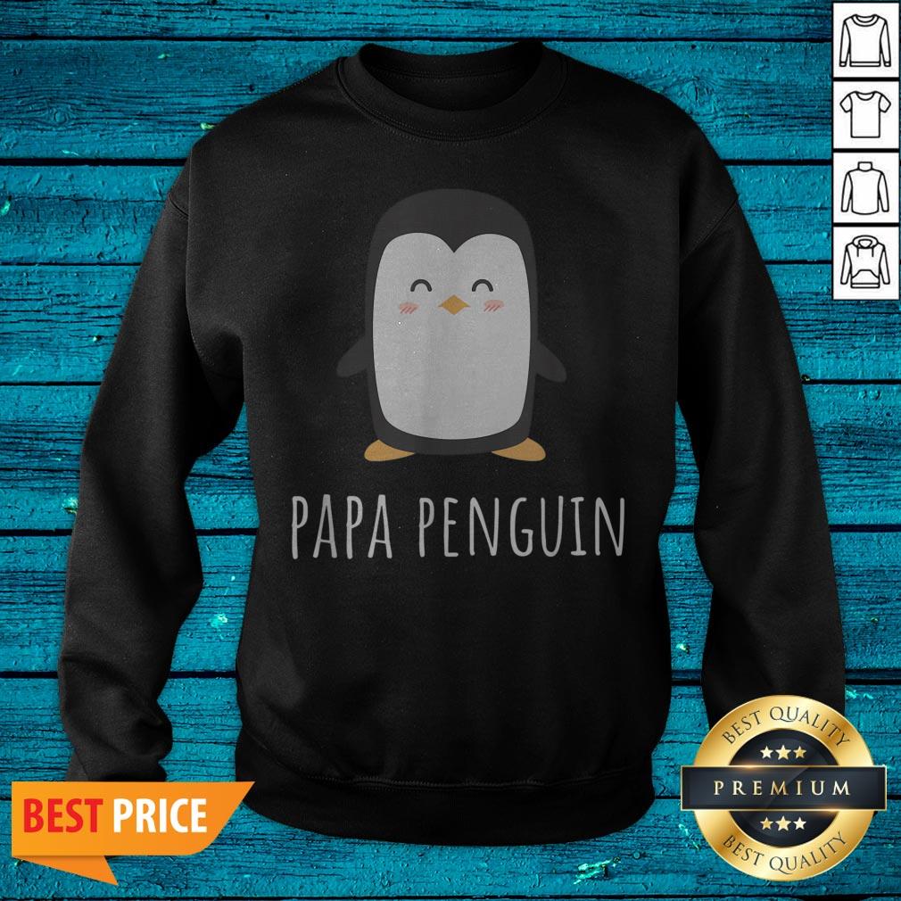 Cute Penguin Papa Shirt - Image 2