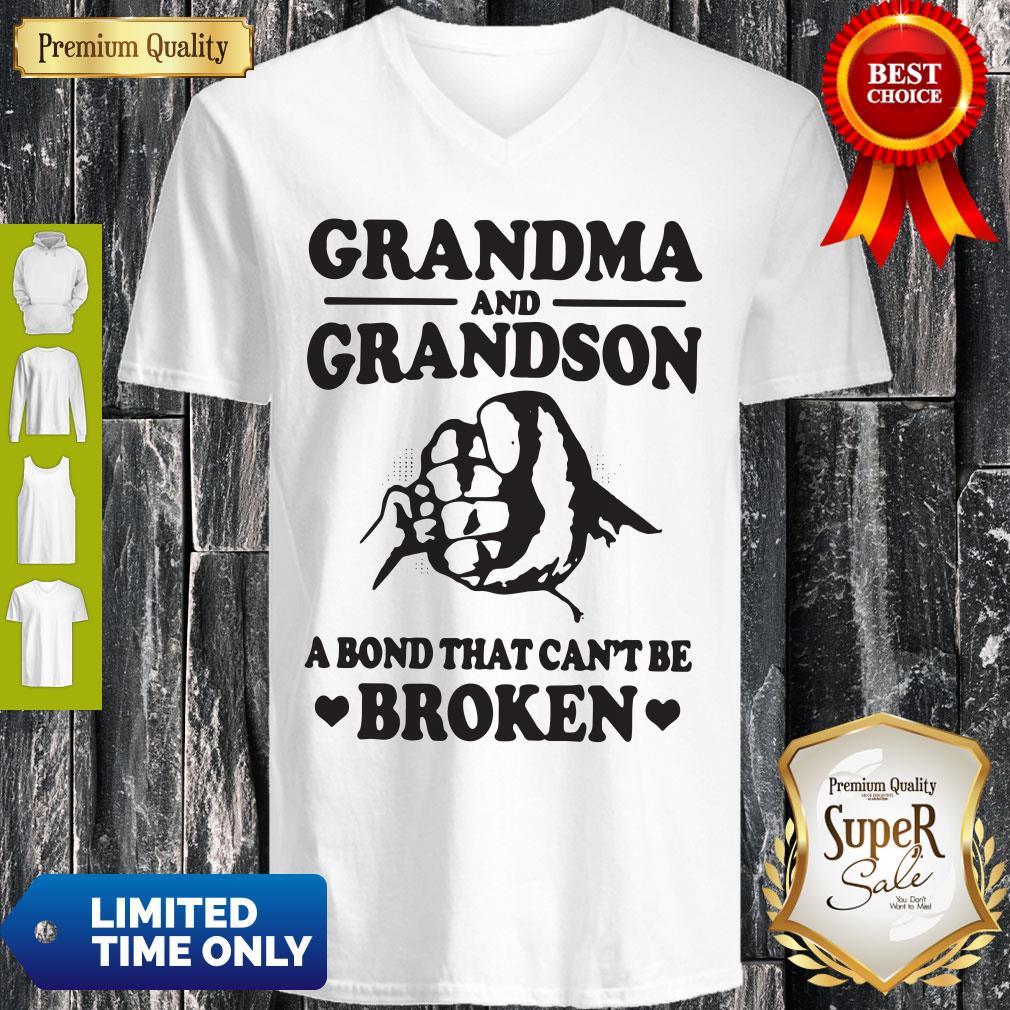 Official Grandma and Grandson A Bond That Can’t Be Broken White Version Shirt - Image 4