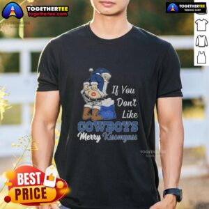 Top Santa Claus If You Don't Like Dallas Cowboys Merry Kissmyass T-Shirt