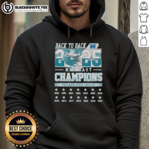 Alternative view of Official Philadelphia Eagles Football NFC  East Champions Back To Back 2025 T-Shirt
