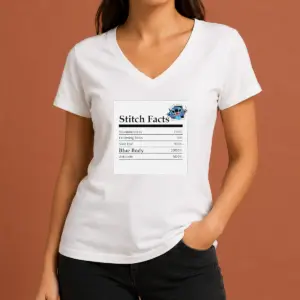 Alternative view of Hot Original Stitch Facts Stubbornness Listening Skills Side Eye Blue Body Attitude Shirt