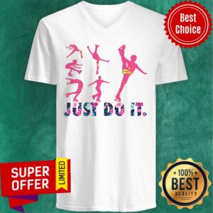 Alternative view of Awesome Skating Flowers Just Do It Shirt