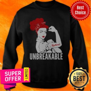 Alternative view of Nice Strong Woman Tattoo Redhead Girl Unbreakable Shirt