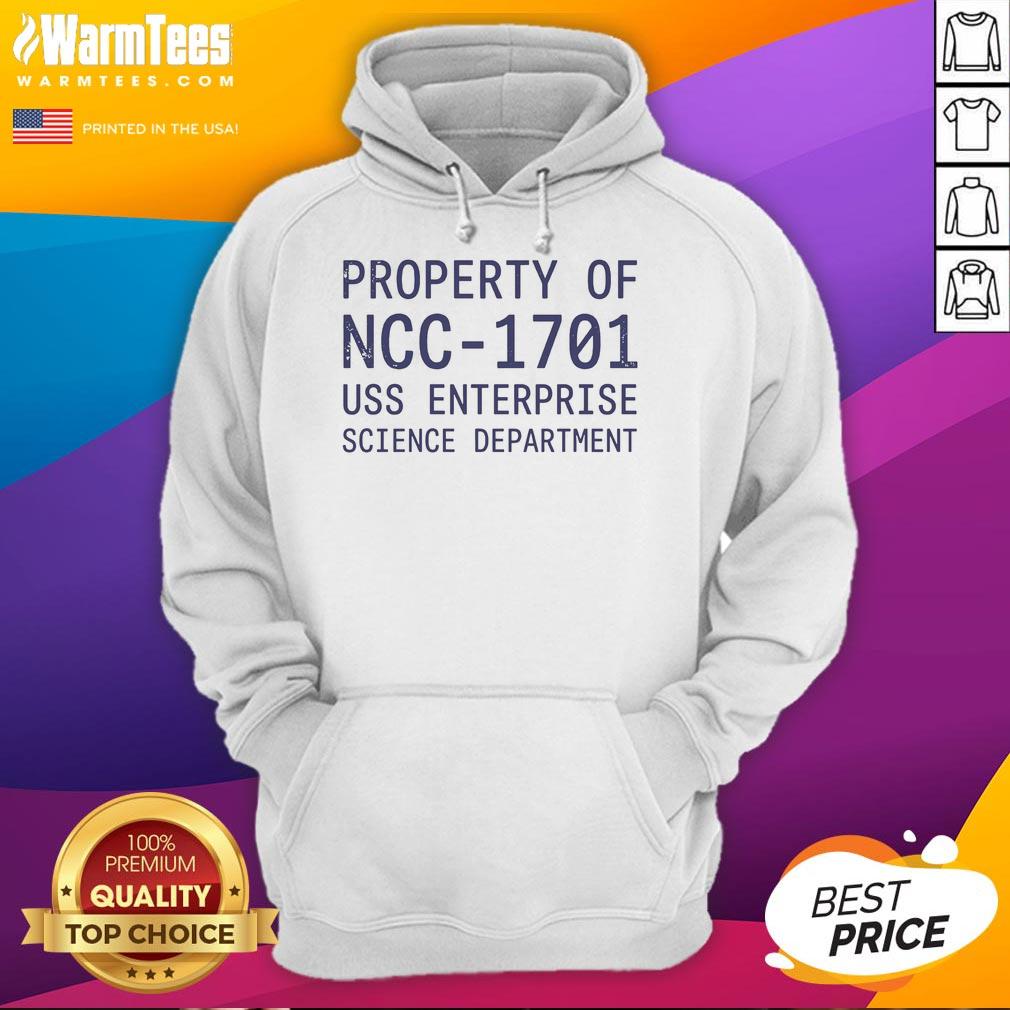 Pretty Property Of NCC-1701 USS Enterprise Science Department T-Shirt - Image 2