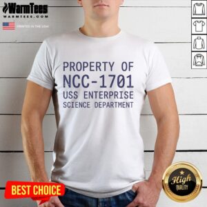 Pretty Property Of NCC-1701 USS Enterprise Science Department T-Shirt