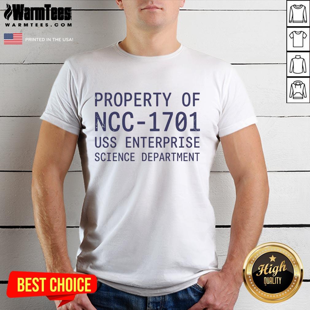Pretty Property Of NCC-1701 USS Enterprise Science Department T-Shirt