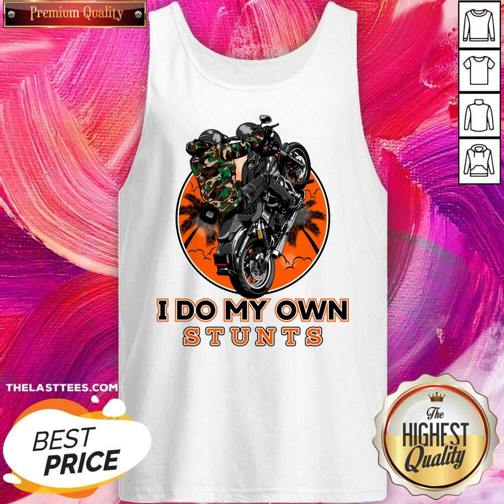 I Do My Own Stunts Motorbike Shirt - Image 2