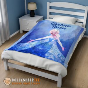 Alternative view of Perfect Disney Frozen Magic Elsa Blanket Fleece Customized Blanket