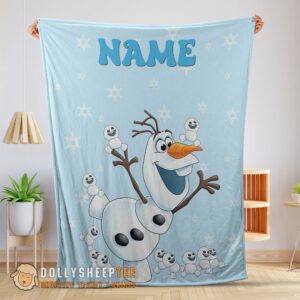Perfect Disney Frozen Olaf Dancing Blanket Fleece Customized Blanket