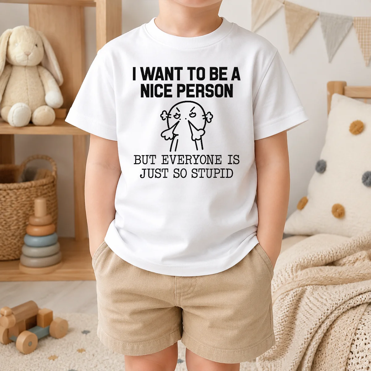 Hot Pretty I Want To Be A Nice Person But Everyone Is Just So Stupid Shirt - Image 9