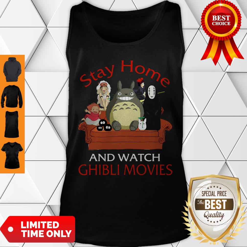 Top Totoro Mononoke Stay Home And Watch Ghibli Movies Shirt - Image 4