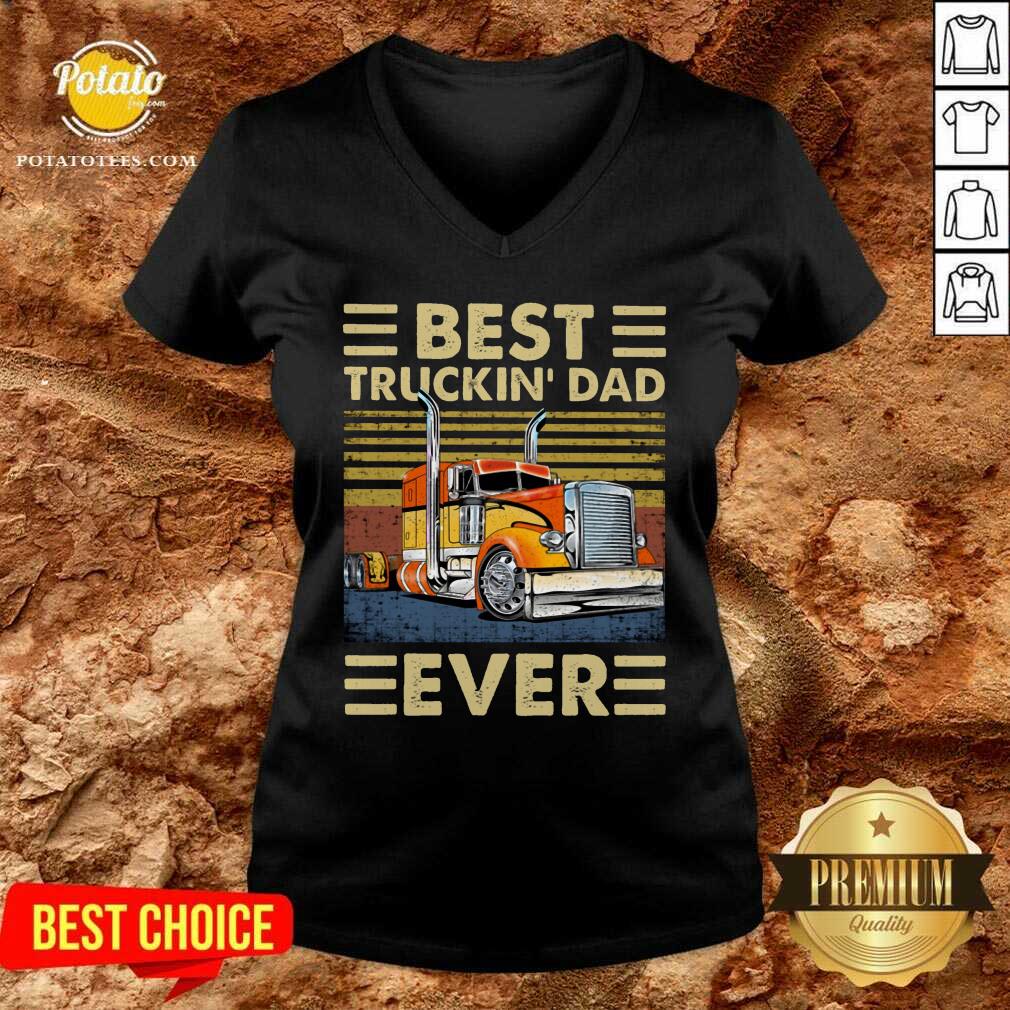 Best Truckin Dad Ever Shirt - Image 2