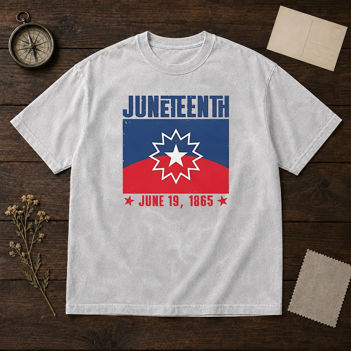 Pretty Juneteenth Red White Blue Freedom Flag 1865 Emancipation Day Shirt - Image 8