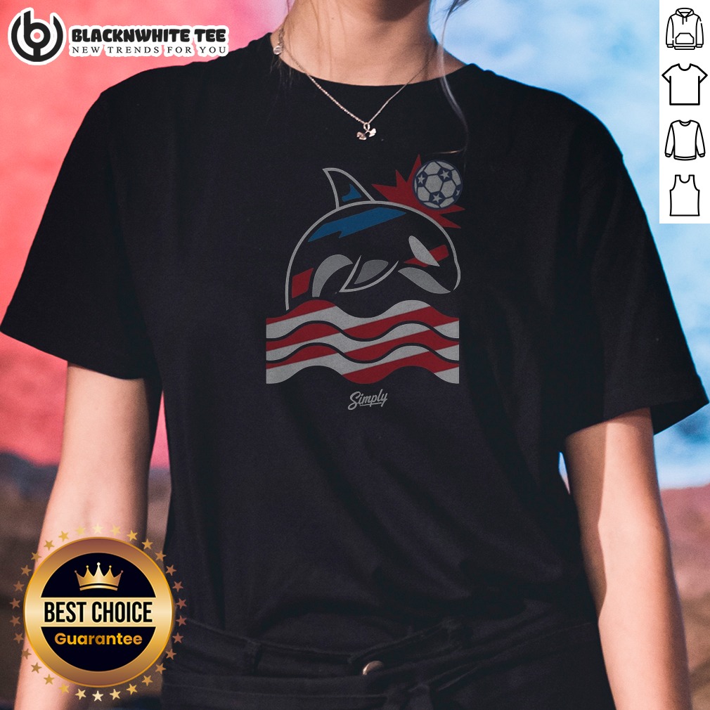 Top Simply Wild Whale Stars And Stripes Soccer Shirt - Image 2