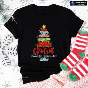 Crocs Shoes Crocin Around Christmas Tree T-Shirt
