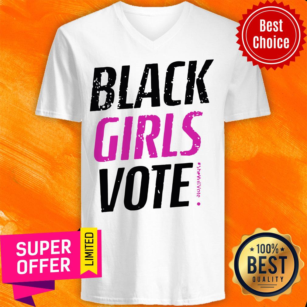 Awesome Black Girls Vote #SheWillVote Shirt - Image 4
