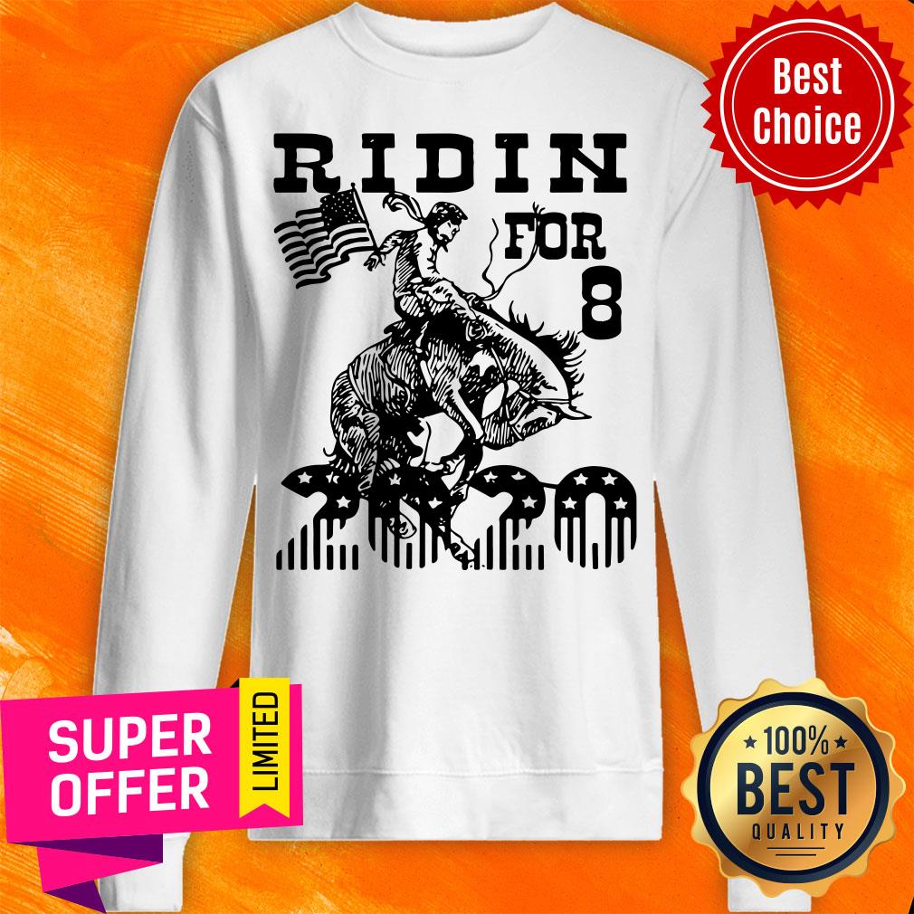 Awesome Ridin For 8 2020 Hourse Shirt - Image 2