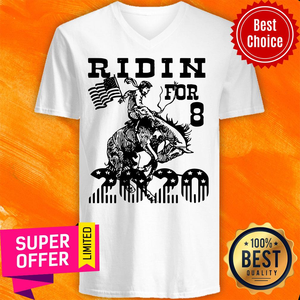 Awesome Ridin For 8 2020 Hourse Shirt - Image 4