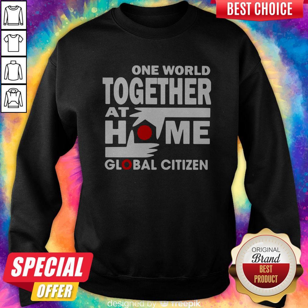 Official One World Together At Home Global Citizen Shirt - Image 5