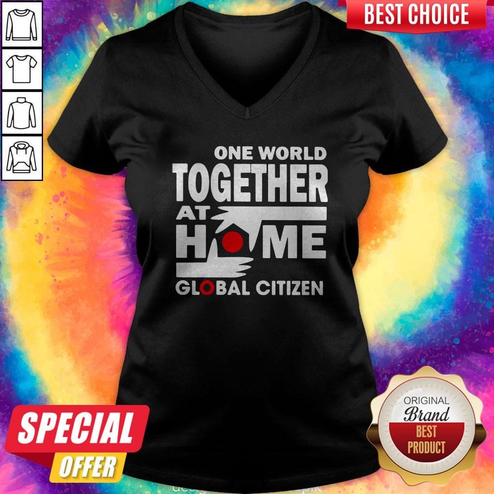 Official One World Together At Home Global Citizen Shirt - Image 4