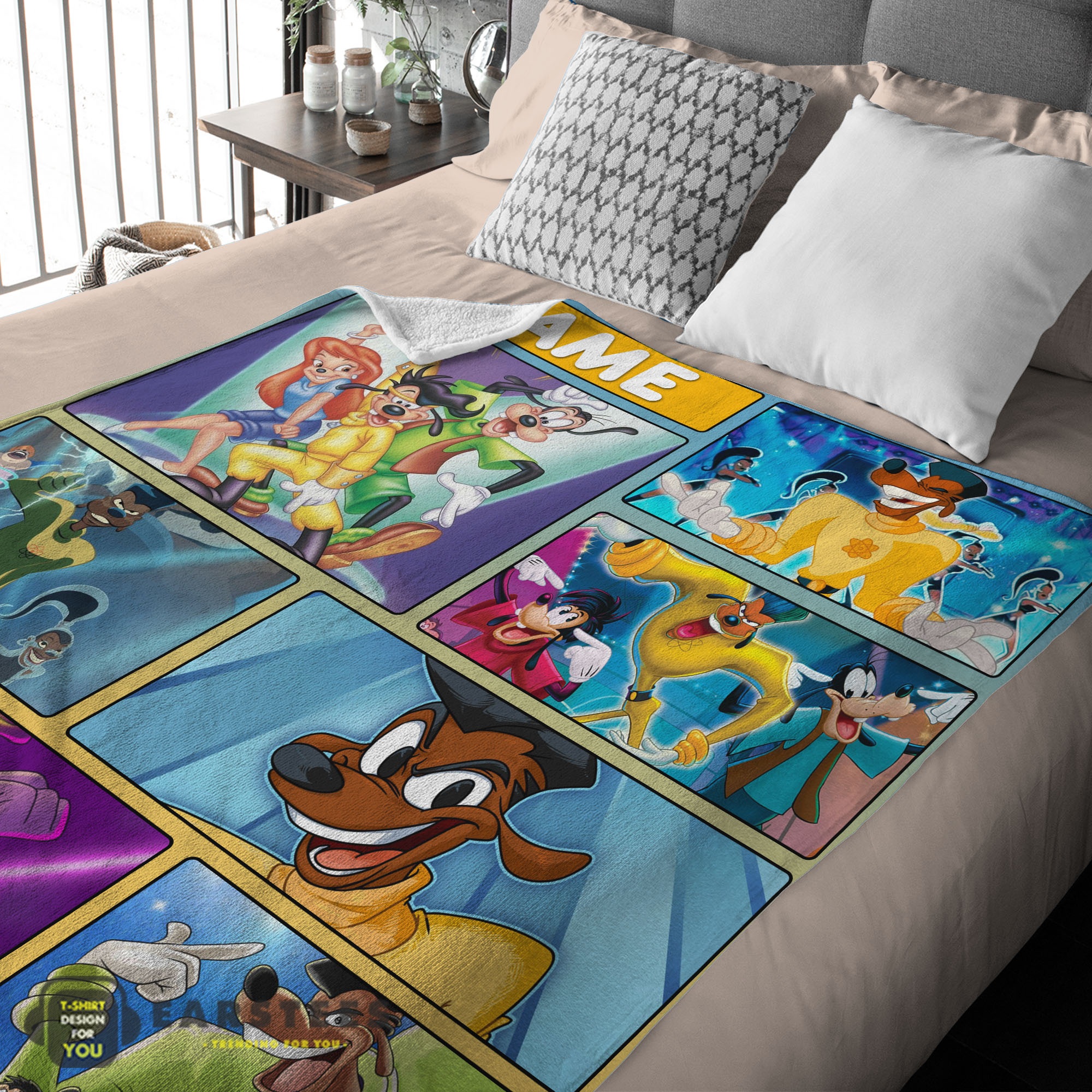 Good Disney A Goofy Movie Max Goof & Powerline Blanket Fleece Customized Blanket - Image 2
