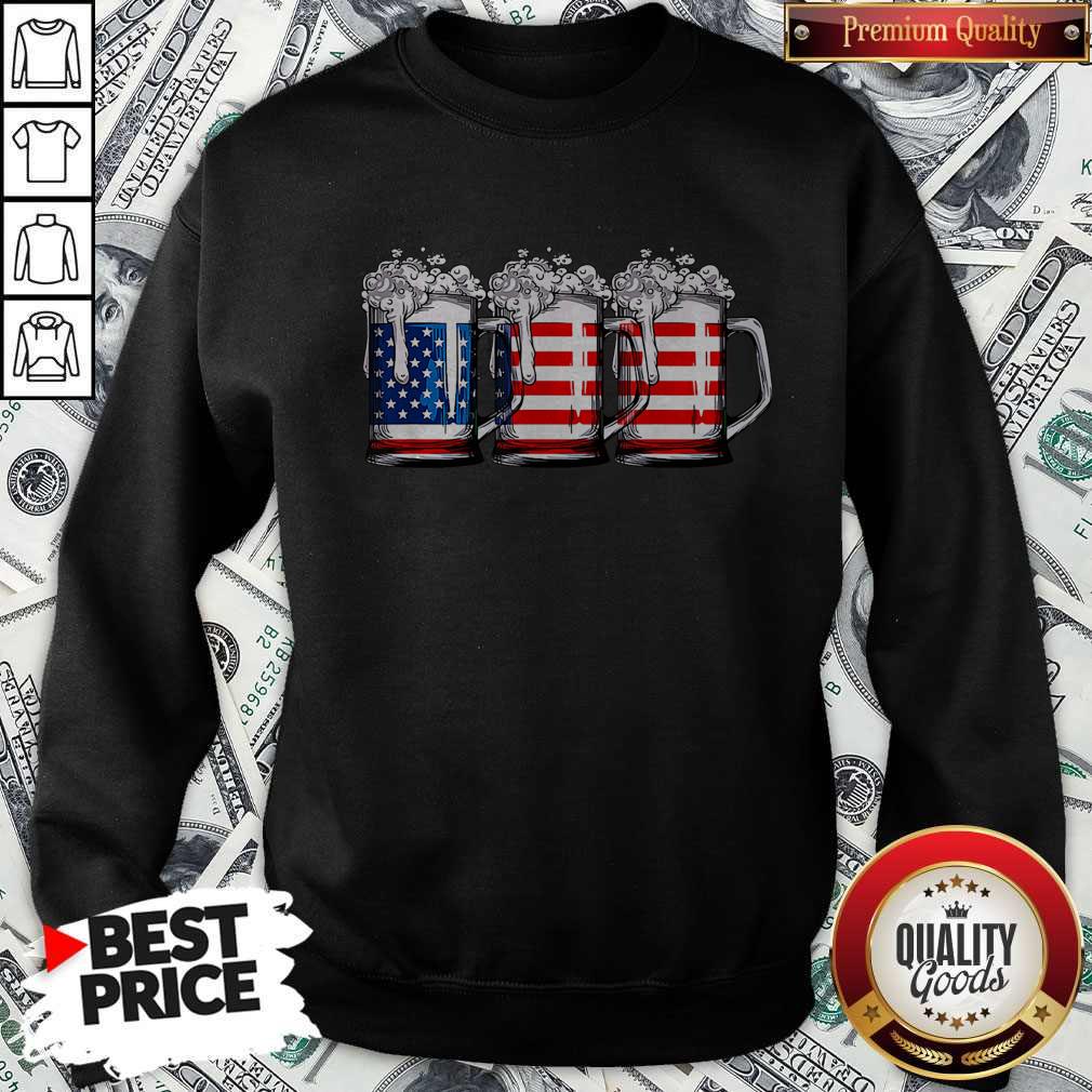 Official Beer America Happy Independence Day Shirt - Image 5