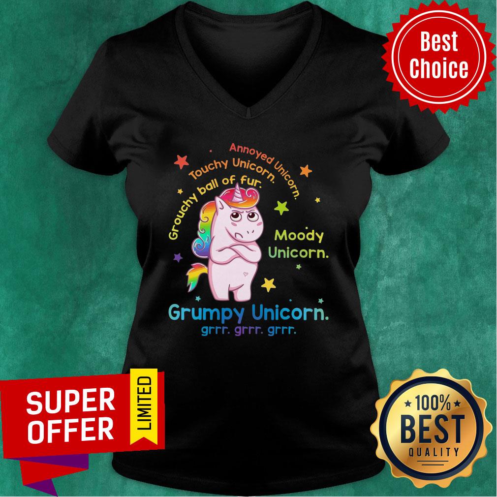Annoy Unicorn Touchy Moody Grumpy Unicorn Grouchy Ball Of Fur Shirt - Image 2
