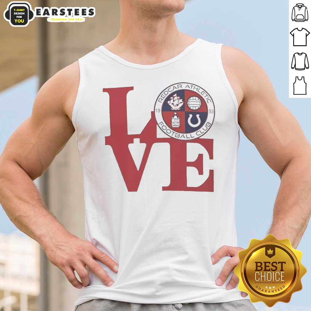 Pretty Redcar Athletic Football Club Love Logo Emblem Football Sport Fan Soccer Club Shirt - Image 4