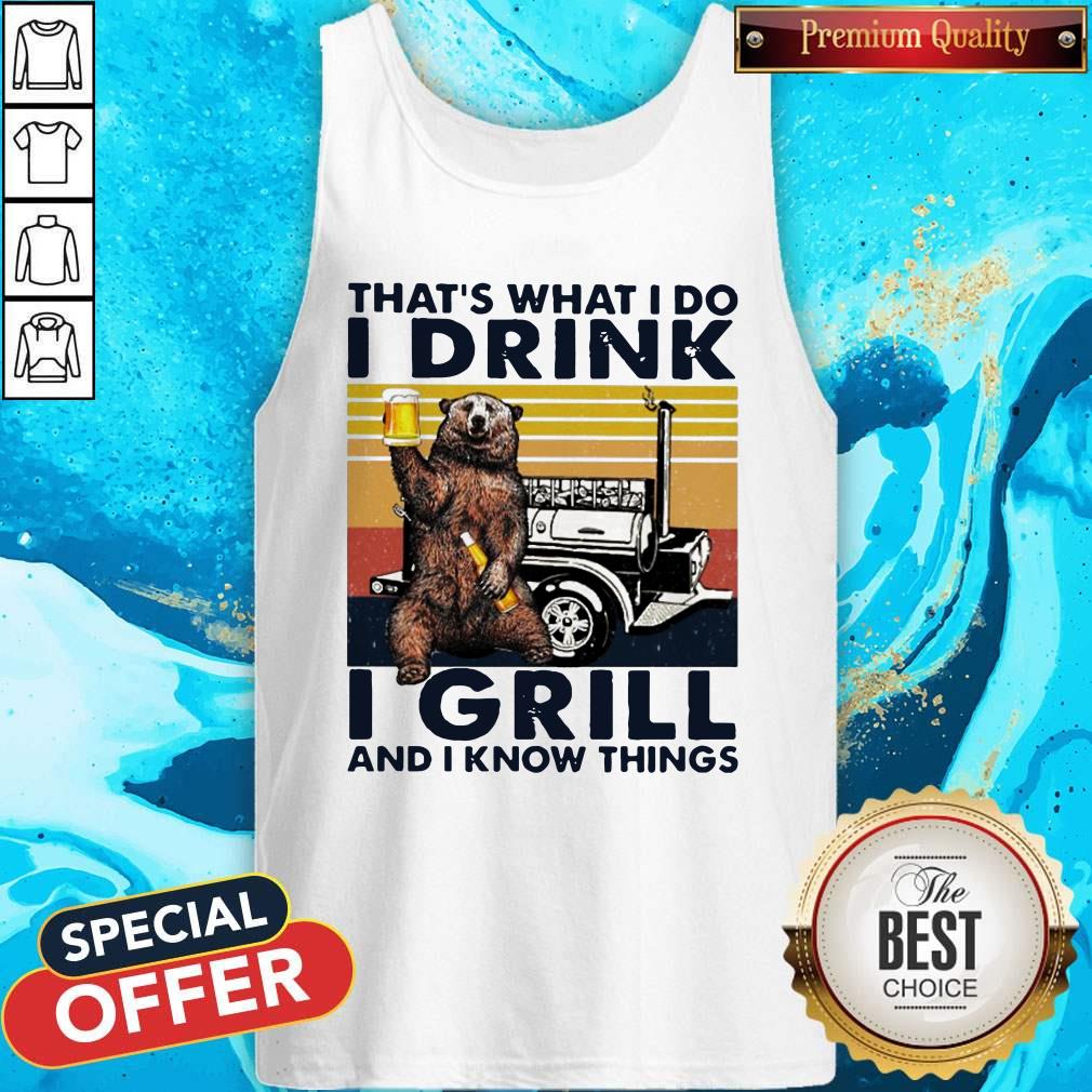 Bigfood That’s What I Do I Drink I Grill And I Know Things Shirt - Image 3