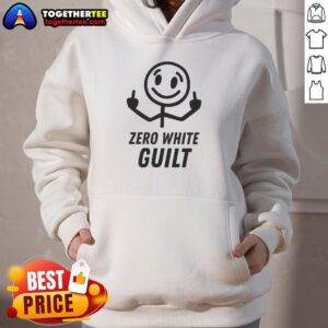Alternative view of Good Zero White Guilt Middle Finger T-Shirt