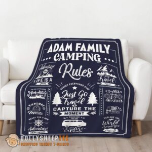 Alternative view of Perfect Family Camping Rulers Capture The Moment Blanket Fleece Customized Blanket