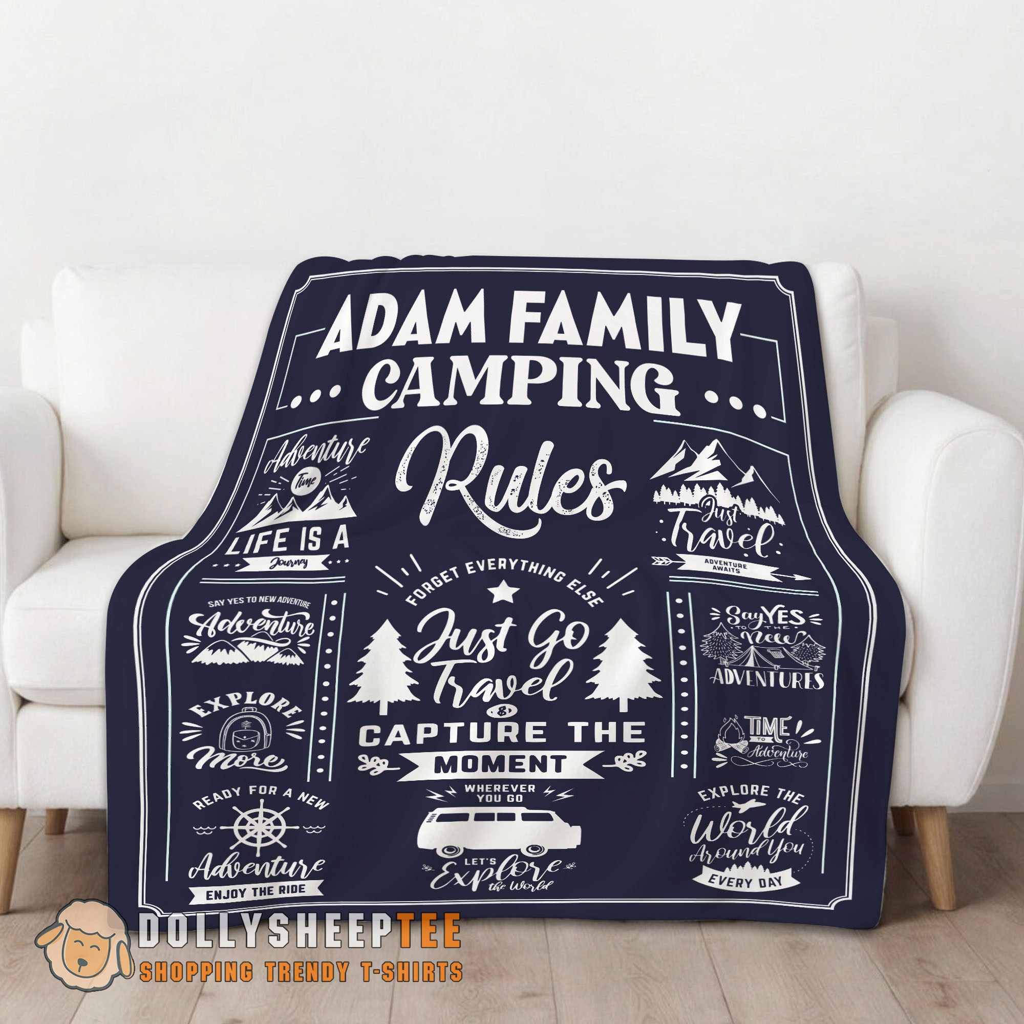 Perfect Family Camping Rulers Capture The Moment Blanket Fleece Customized Blanket - Image 2