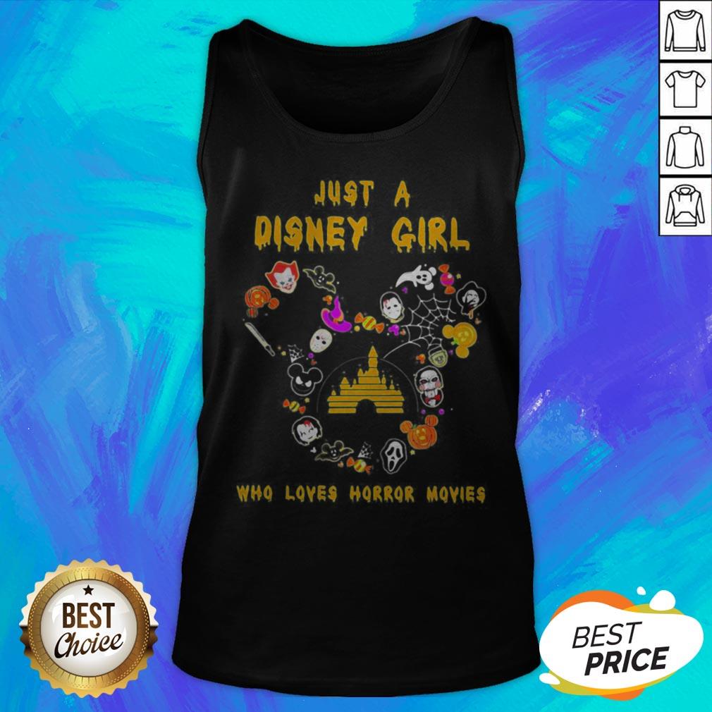 Good Just A Disney Girl Who Loves Horror Movies Shirt - Image 5